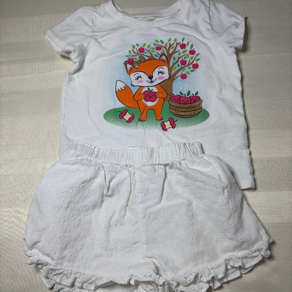 Zara Embroidered Short and Childs Place Tee 3T - Picture 1 of 5